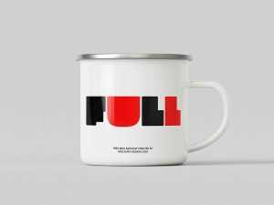 5 Views Enamel Mug Mockup