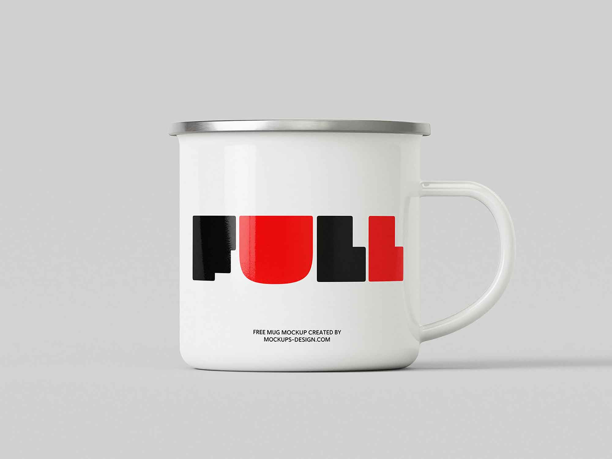 5 Views Enamel Mug Mockup