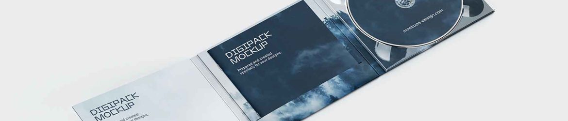 6 Panel Digipack Mockup