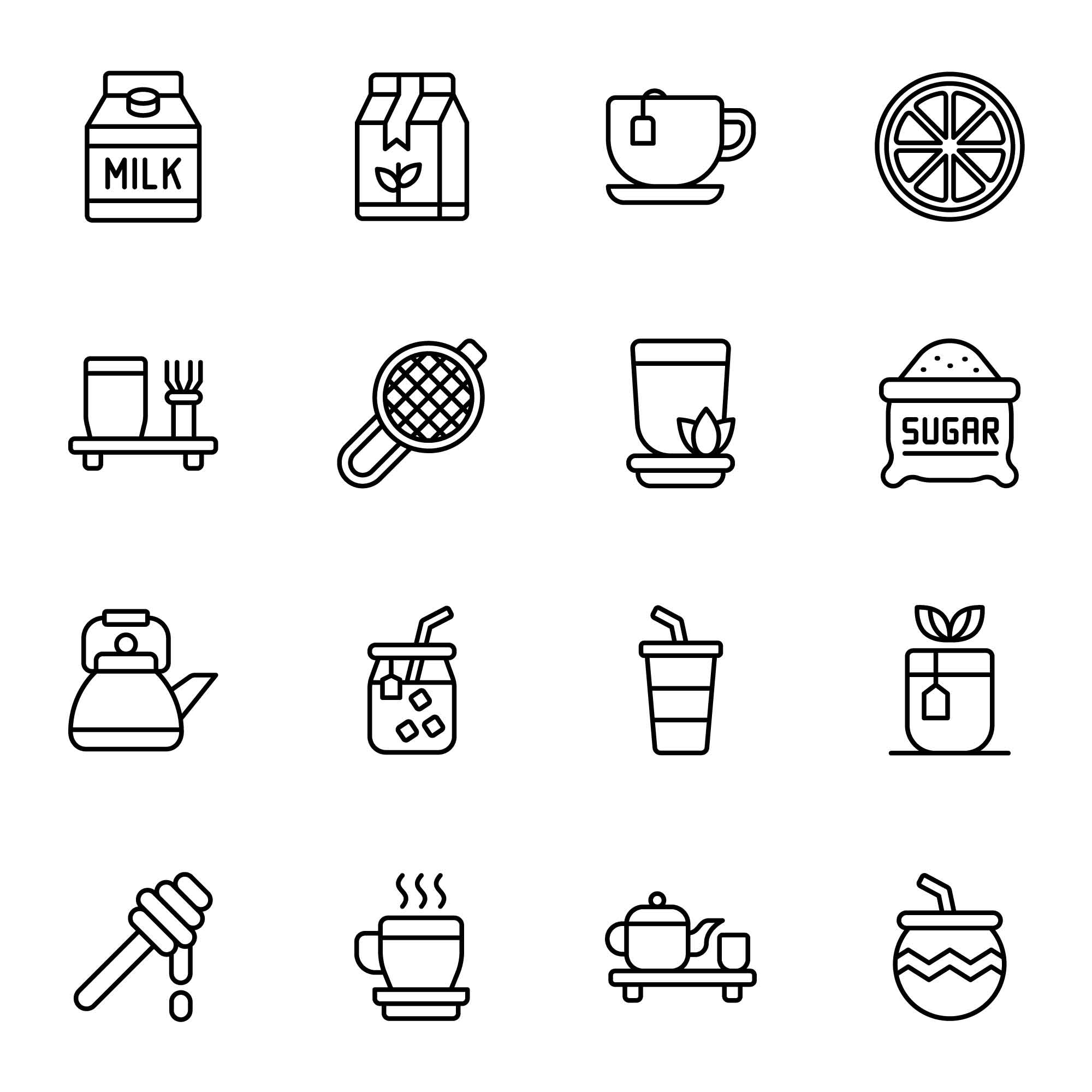 64 Tea Icons