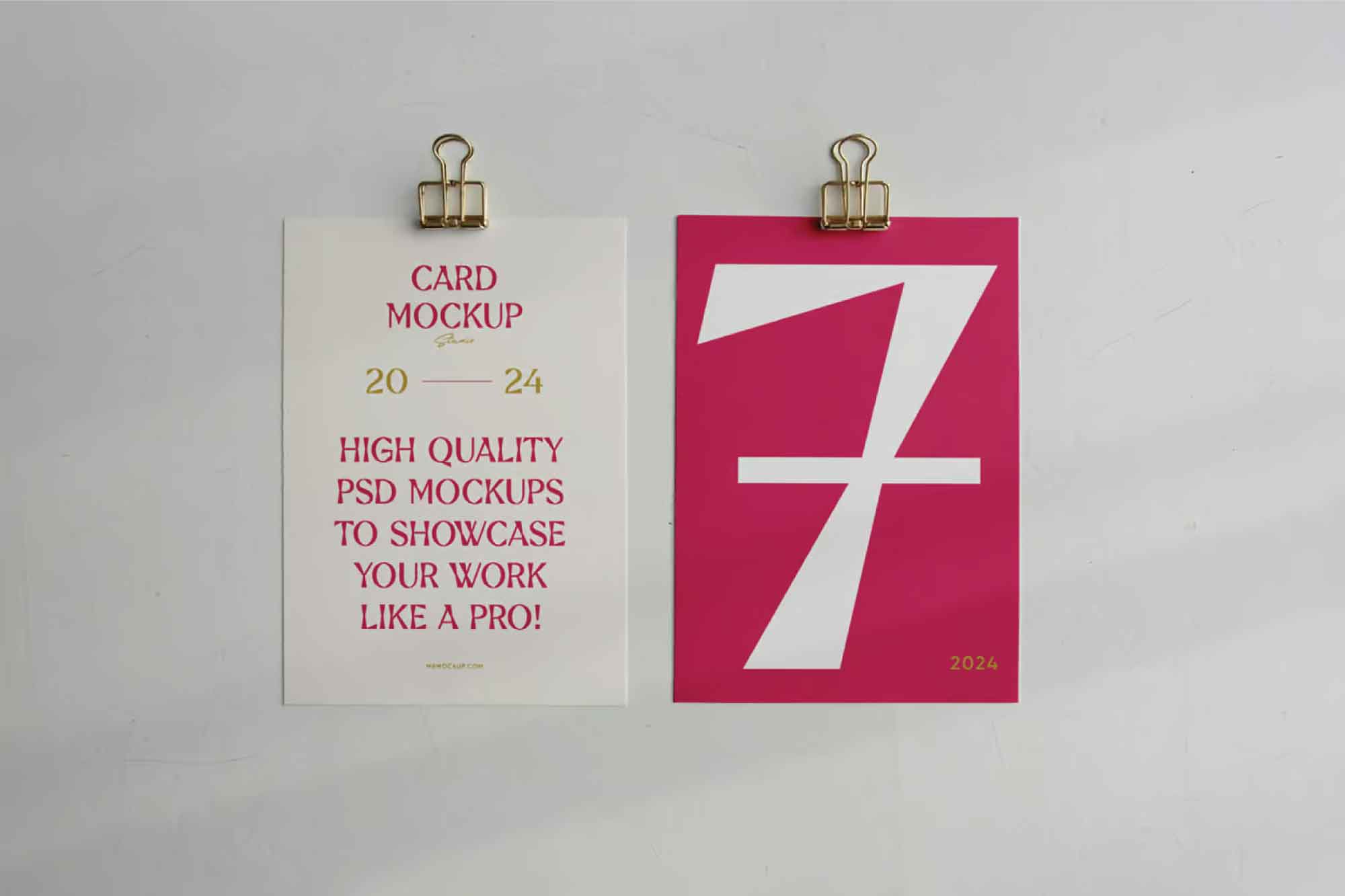 A4 Paper Card Mockups