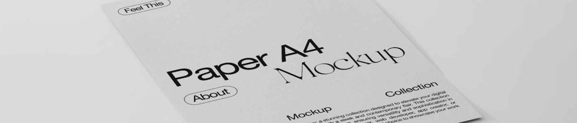 A4 Paper Mockup