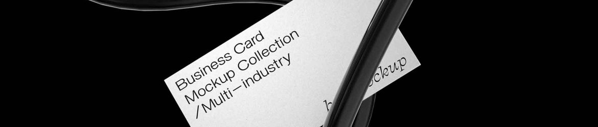 Abstract Business Card Mockup