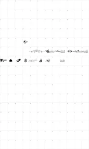 Mapa de caracteres da fonte Anderson UFO
