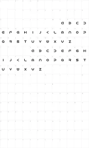 Mapa de caracteres da fonte Android