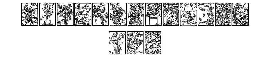 Art Nouveau Flowers