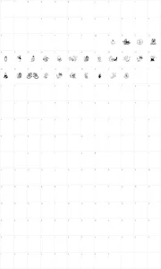 Mapa de caracteres da fonte Baby CSP