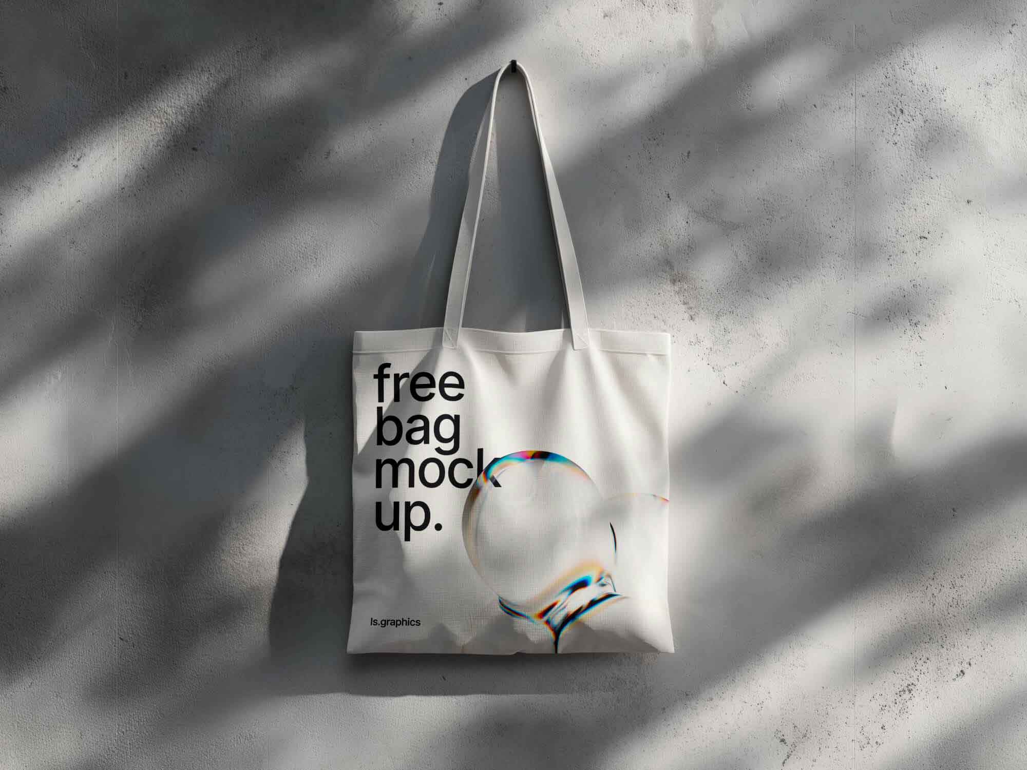 Bag on the Wall Mockup