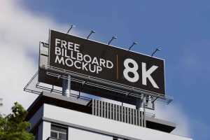 Billboard on Building Mockup