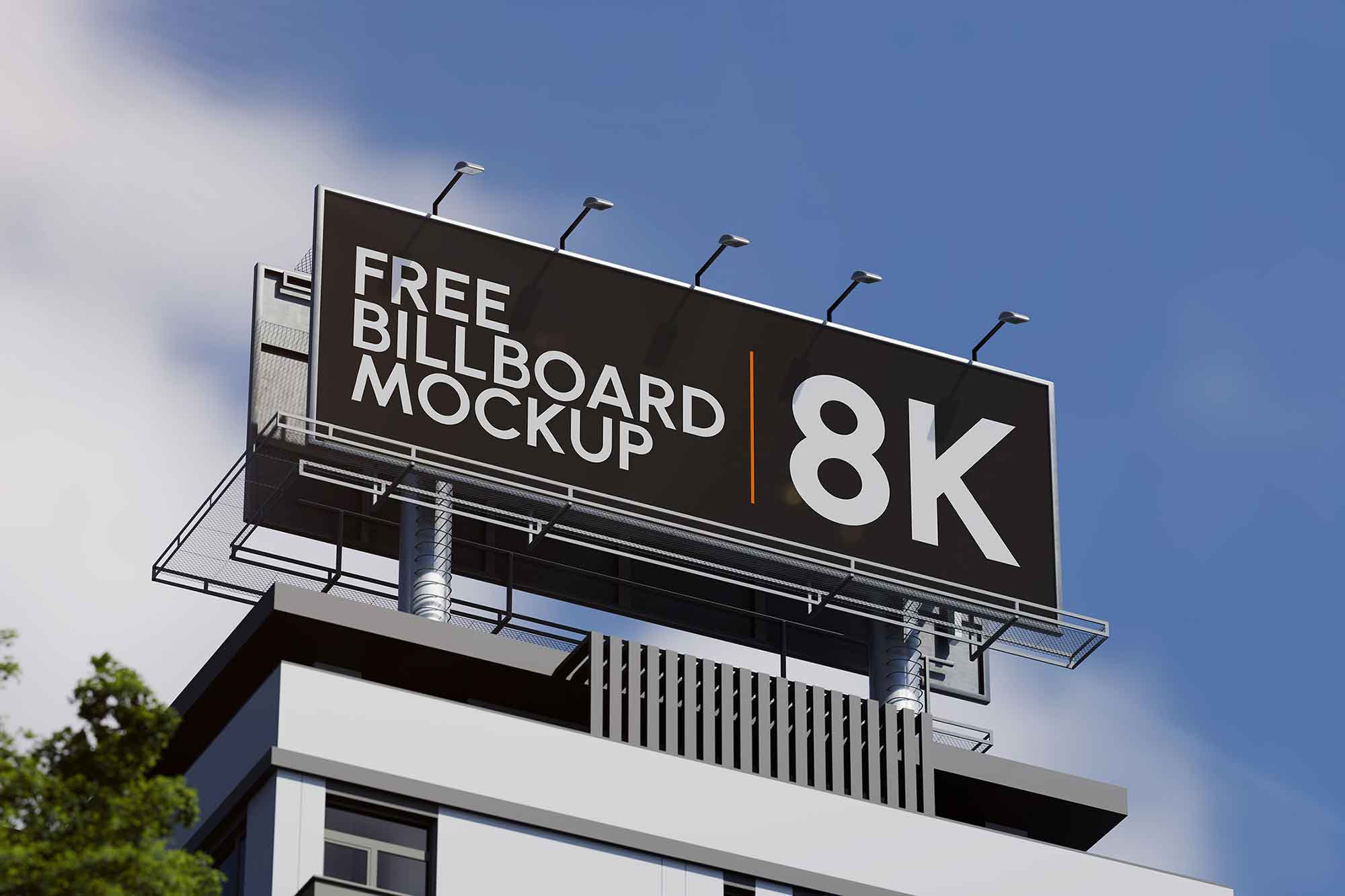 Billboard on Building Mockup