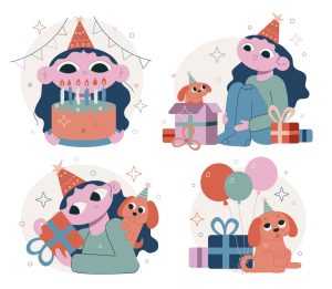 Birthday Celebration Illustrations
