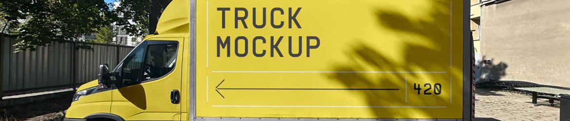 Box Truck Mockup Box Truck Mockup