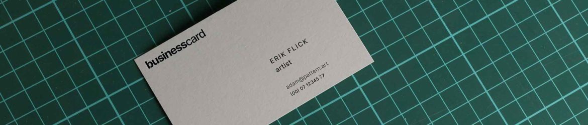 Business Card on Cutting Mat Mockup