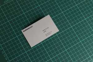 Business Card on Cutting Mat Mockup