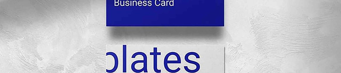 Business Card on Plaster Wall Mockup