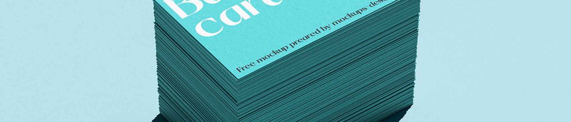 Business Card with Hard Shadows Mockup