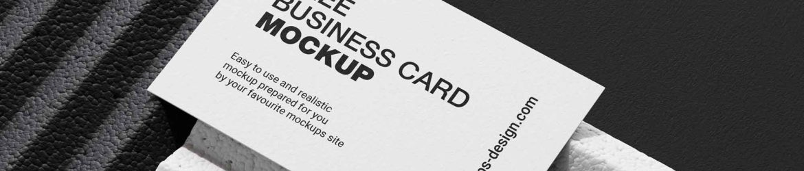 Business Cards on Styrofoam Mockup