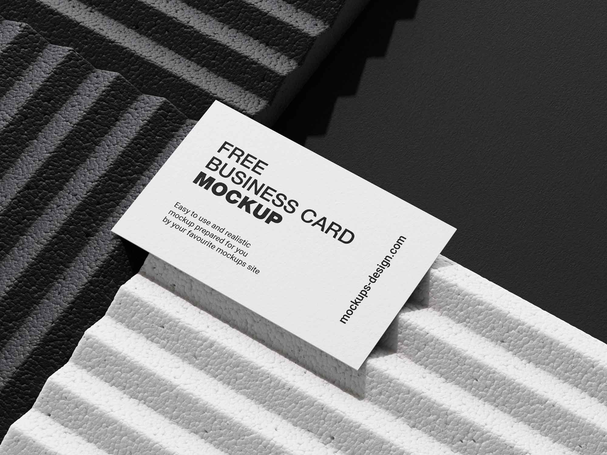 Business Cards on Styrofoam Mockup