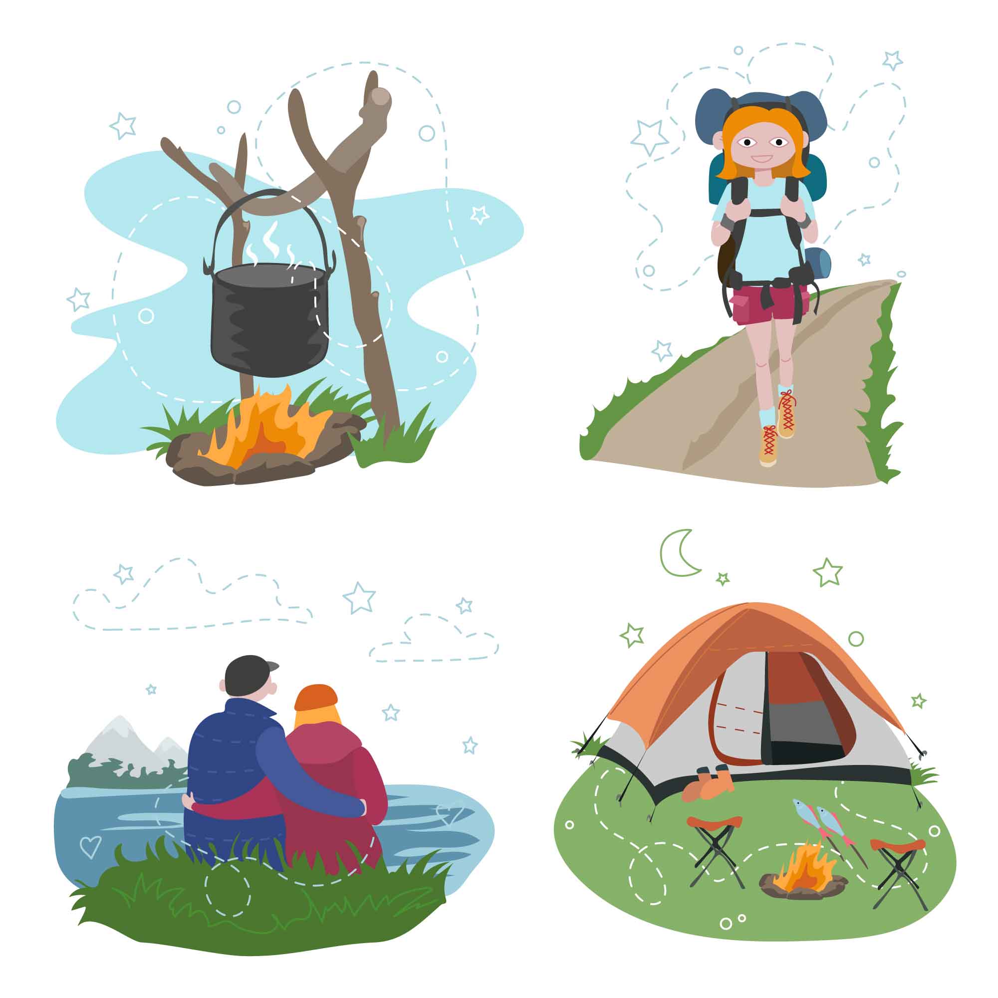 Camping Illustrations