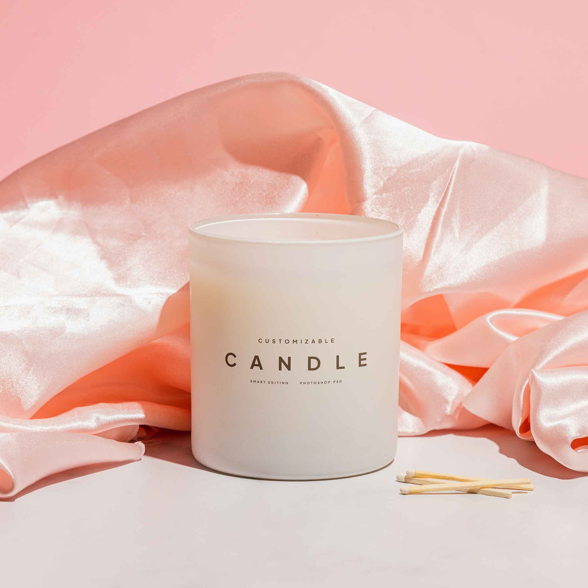 Candle Mockup in PSD