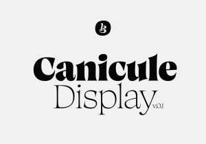 Canicule Display Typeface