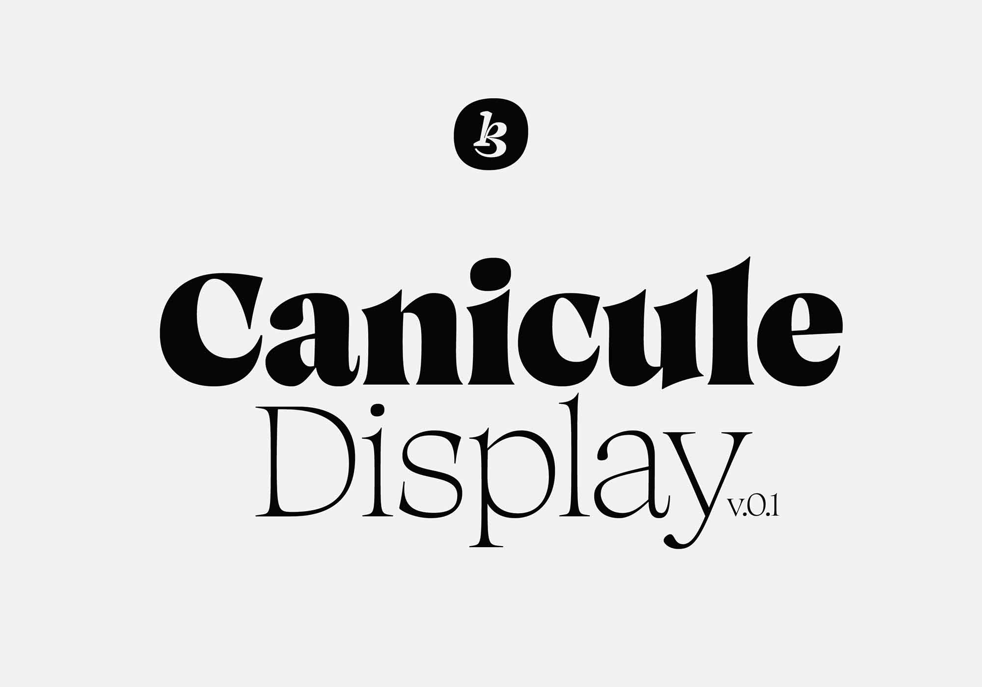 Canicule Display Typeface