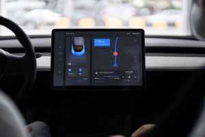 Car Monitor Screen Mockup