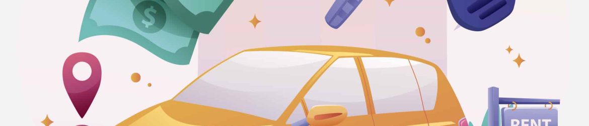 Car Rental Process Illustration (AI, PNG)