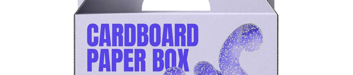 Cardboard Paper Box Mockup