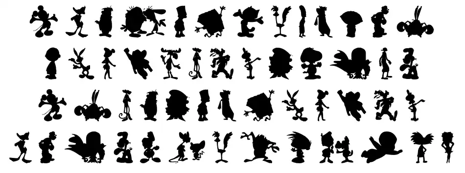 Cartoon Silhouettes