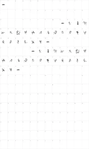 Mapa de caracteres da fonte Cartoons Abstract