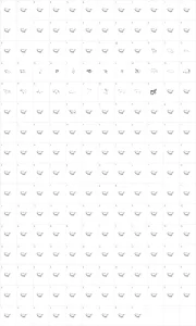 Mapa de caracteres da fonte CaveArt