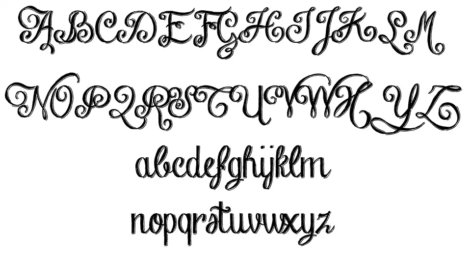 Chalk Hand Lettering Shaded