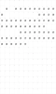 Mapa de caracteres da fonte Chinese Whisper