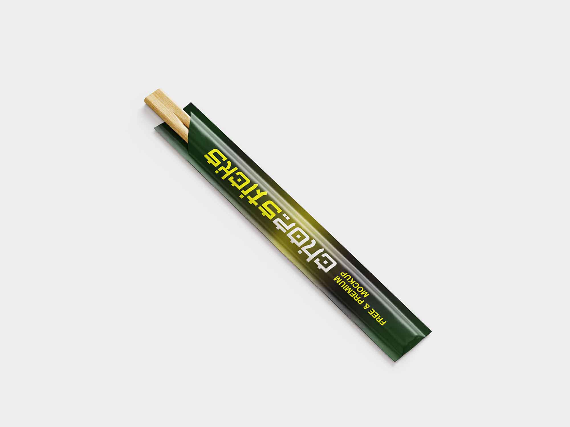 Chopsticks Packaging Mockup