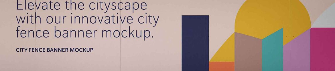 City Fence Banner Mockup