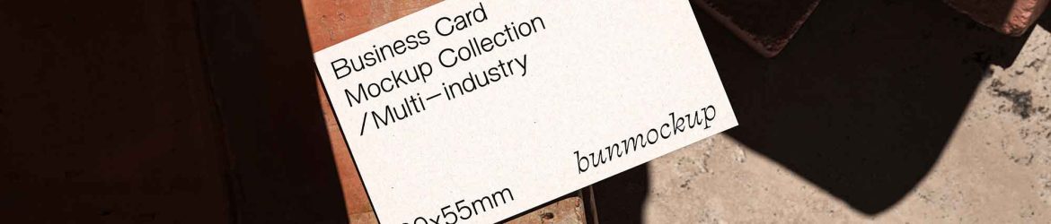 Classic Business Card Mockup 90 x 55mm