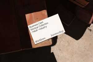 Classic Business Card Mockup 90 x 55mm