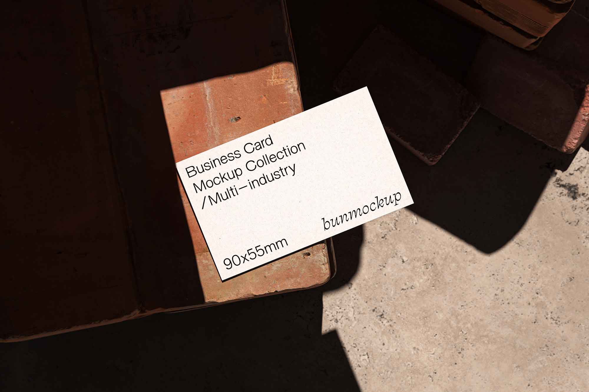Classic Business Card Mockup 90 x 55mm