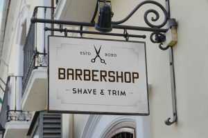 Classic Wall Mounted Signage Mockup