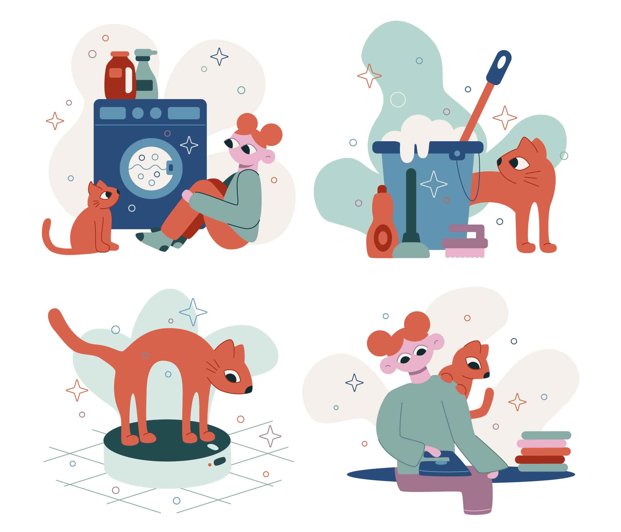 Cleaning Illustrations
