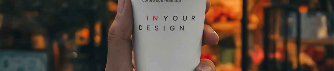 Coffee Cup in Hand Mockup