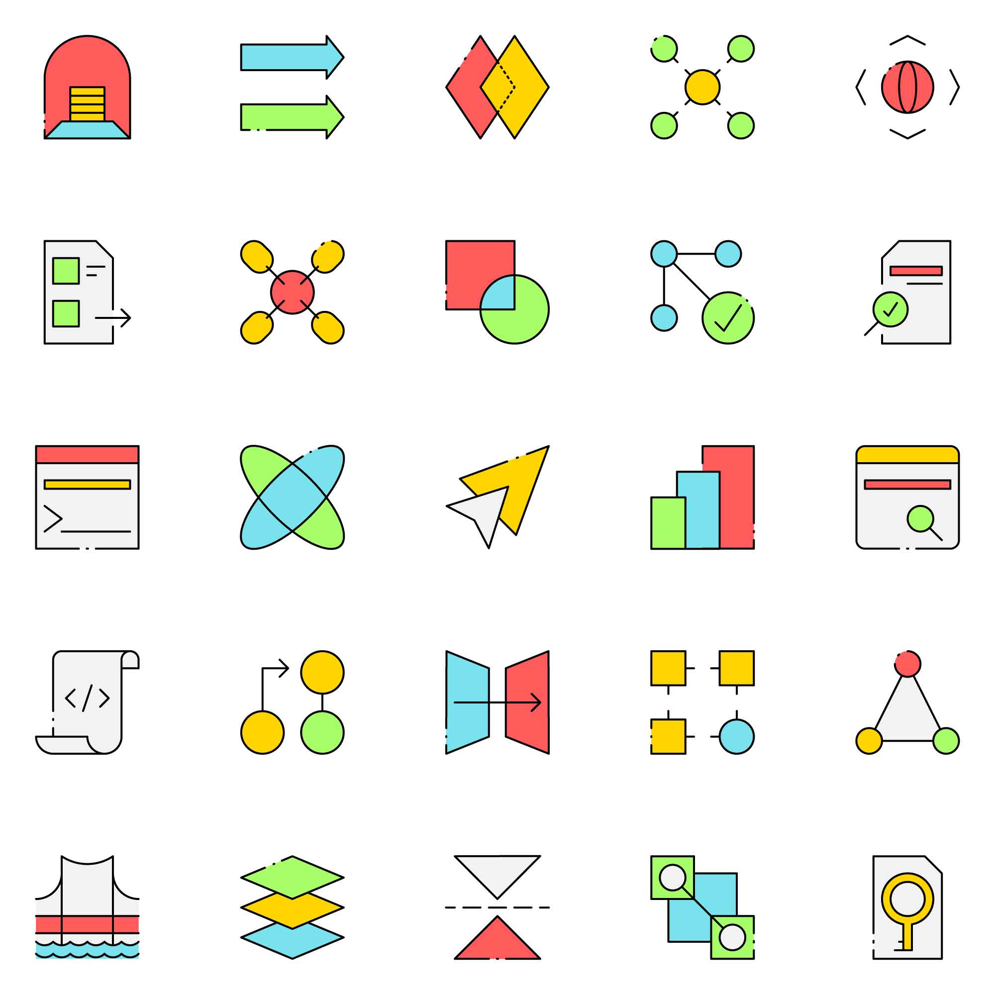 Colored Crosschain Icons