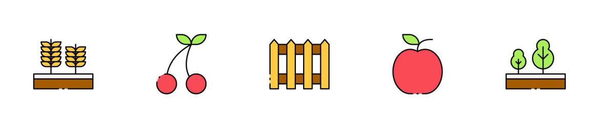 Colored Harvest Icons