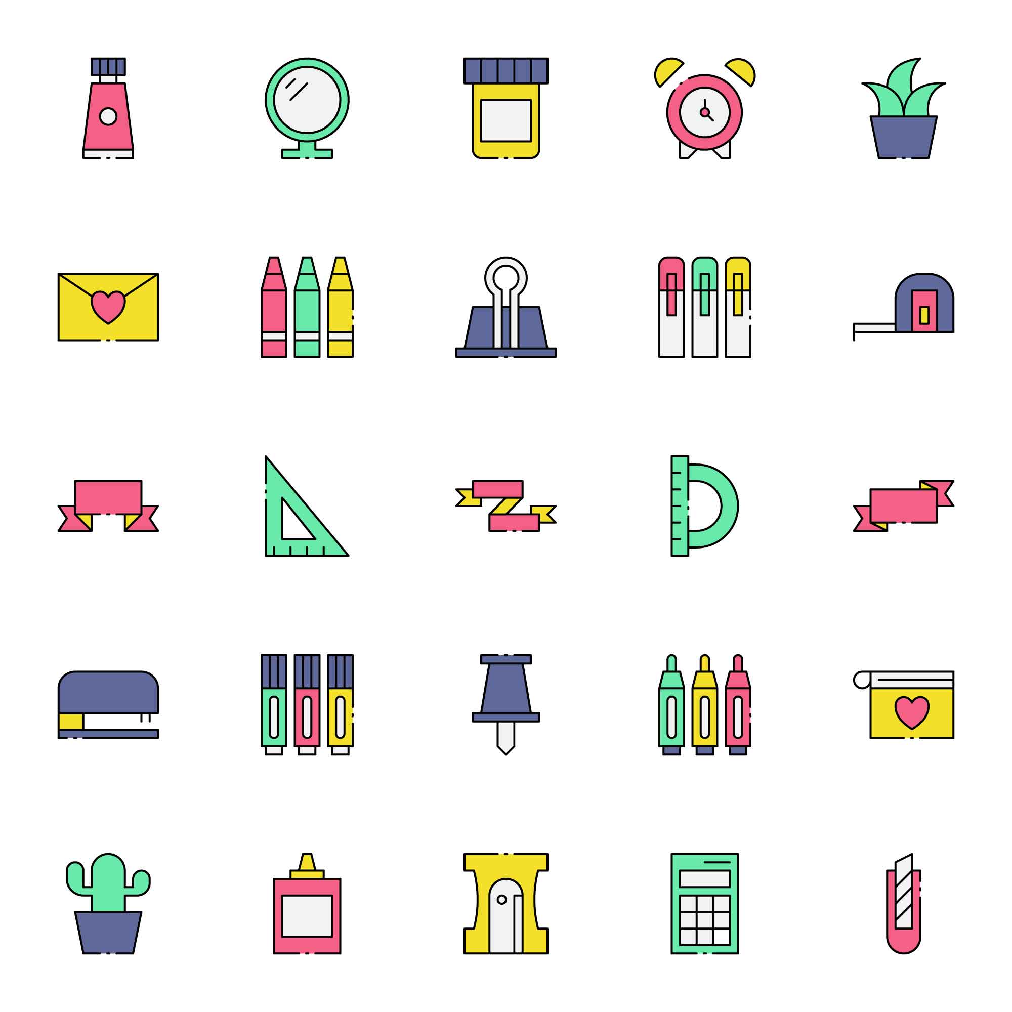 Colored Scrapbooking Icons