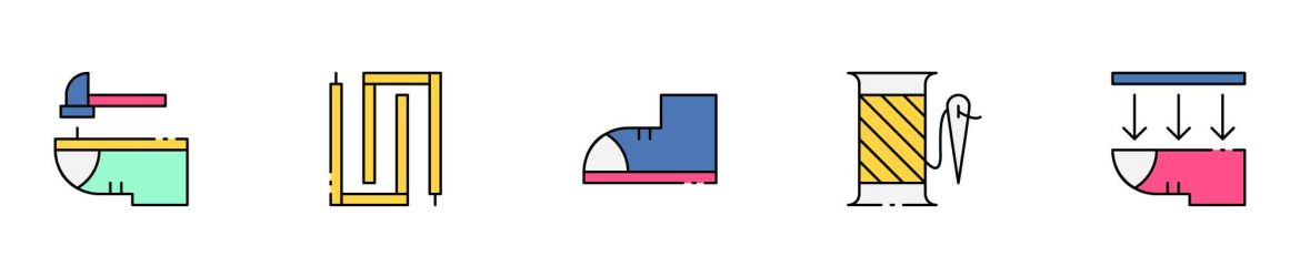 Colored Shoemaker Icons