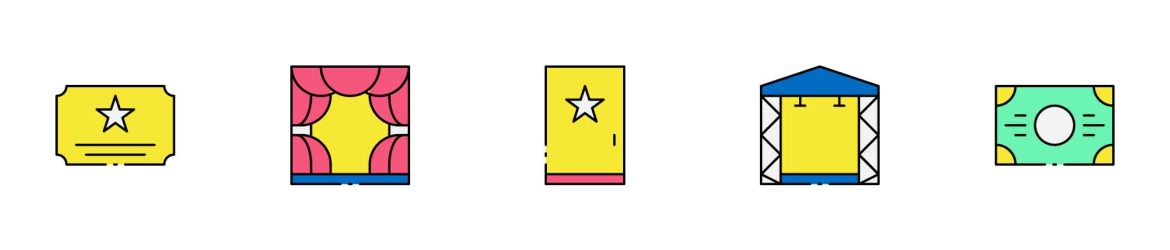 Colored Theatre Icons