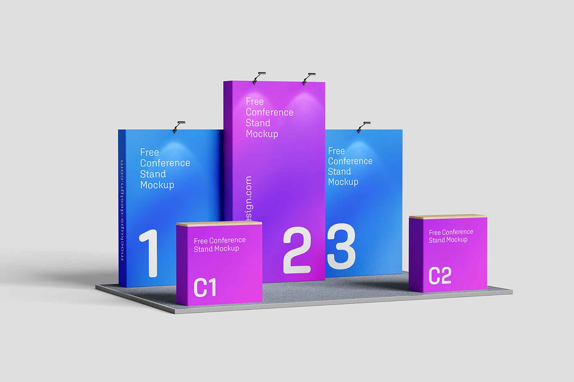 Conference Display Stand Mockup