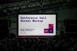 Conference Hall Screen Mockup