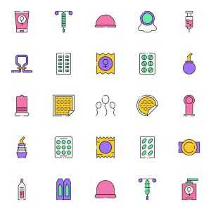 Contraceptive Methods Icons